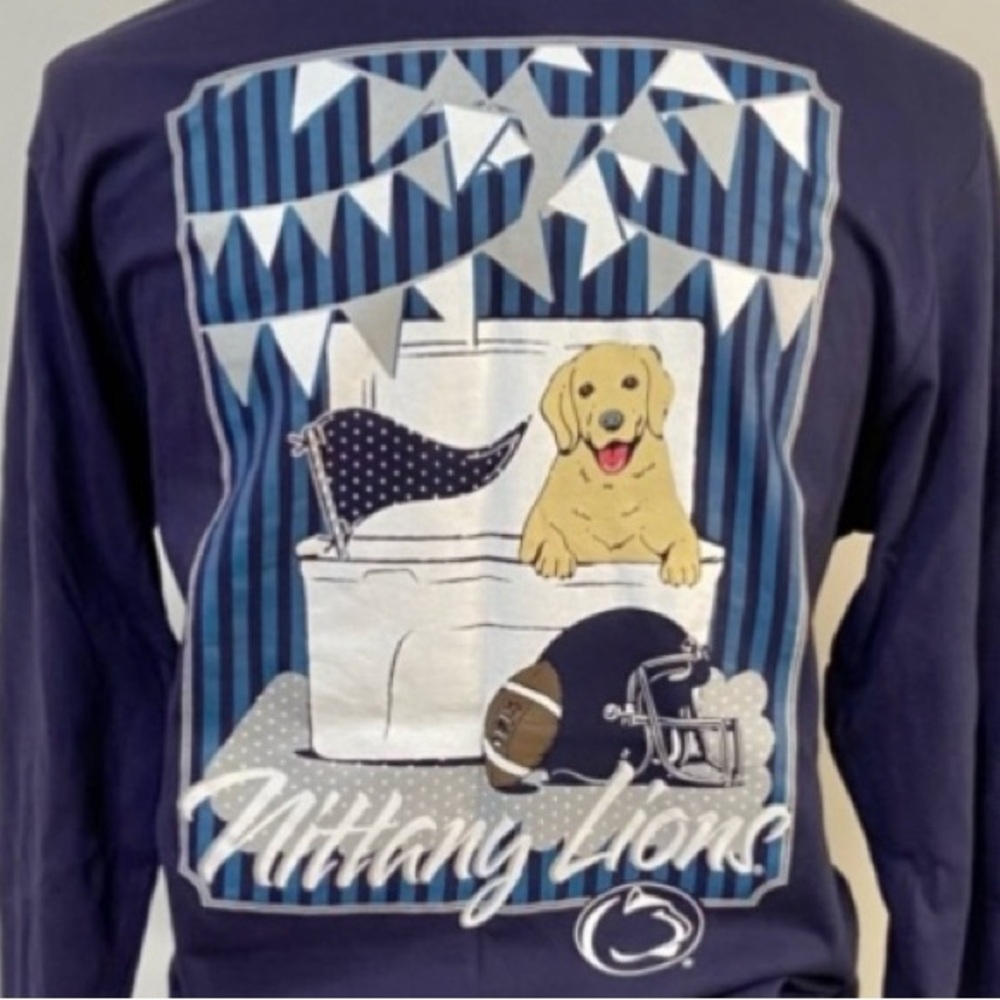 Champion Women’s Penn State Navy Long Sleeve Game Day Tailgate Dog Size Small - Picture 4 of 8